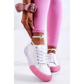 Material Turnschuhe Big Star JJ274111 Weiße Turnschuhe 1