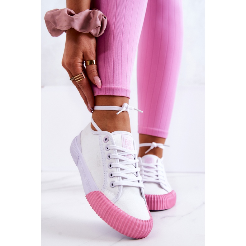 Material Turnschuhe Big Star JJ274111 Weiße Turnschuhe 1