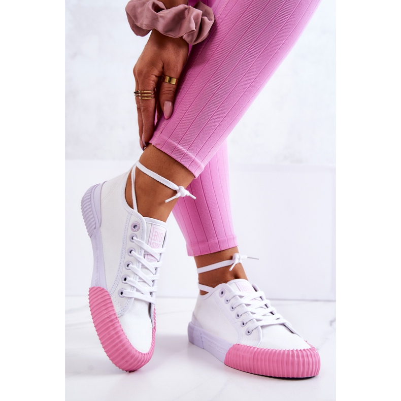 Material Turnschuhe Big Star JJ274111 Weiße Turnschuhe 2