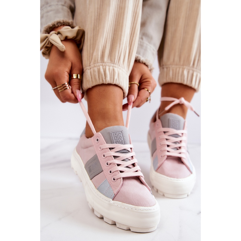Damenturnschuhe Big Star JJ274481 Rosa 2