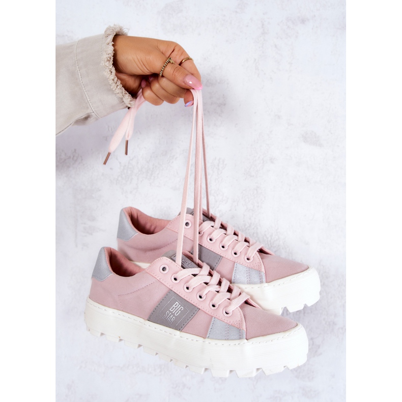 Damenturnschuhe Big Star JJ274481 Rosa 1