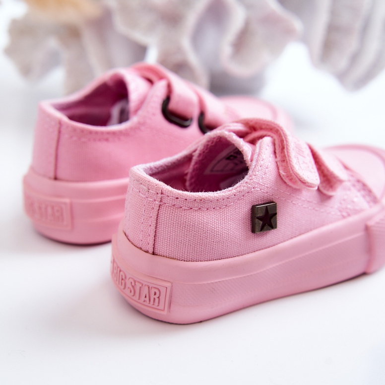 Klassische Turnschuhe für Kinder Big Star JJ374040 Pink rosa 2
