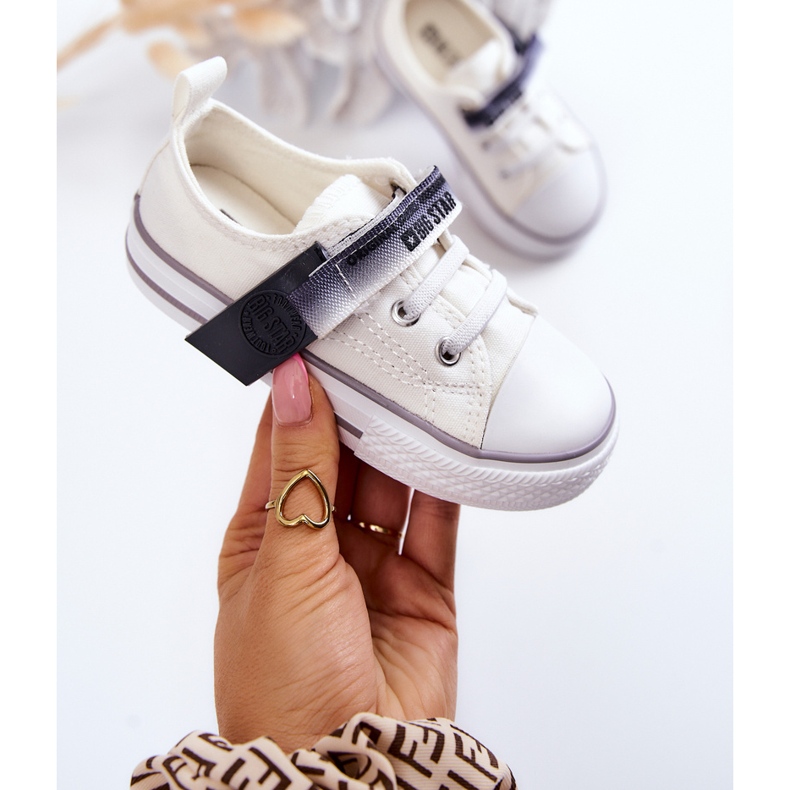 Kinder Low Sneakers Big Star JJ374075 Weiß 1