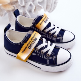 Niedrige Turnschuhe für Kinder Big Star JJ374072 Marineblau 2