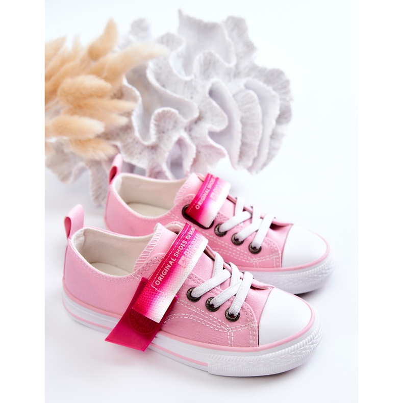 Niedrige Turnschuhe für Kinder Big Star JJ374073 Rosa 2
