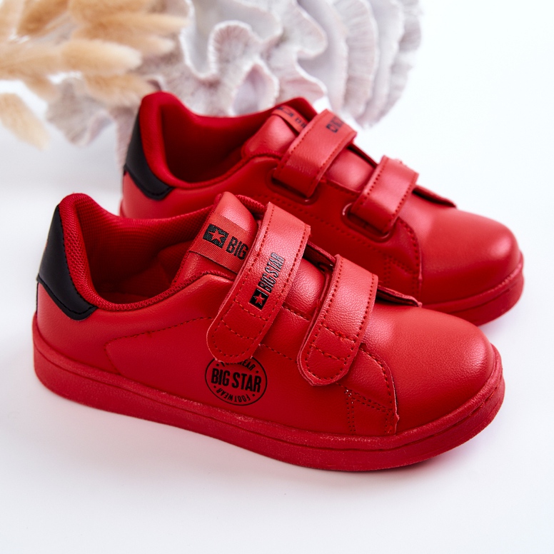 Kinderturnschuhe mit Klettverschluss Big Star DD374030 Rot-Schwarz 2