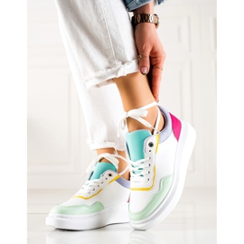 BUONAROTTI Modische Sportschuhe Turnschuhe weiß mehrfarbig 1