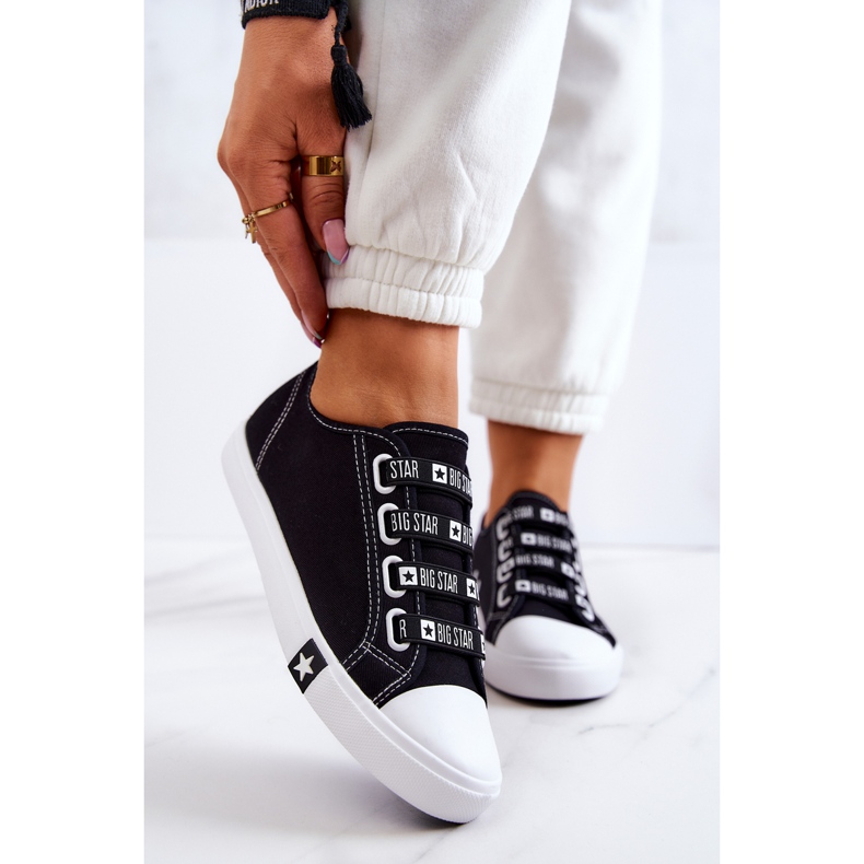 Damen Sneakers mit Bündchen Big Star HH274098 Schwarz 1