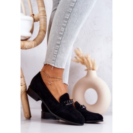 Vinceza Schwarze Wildlederloafer von Yasmin 1