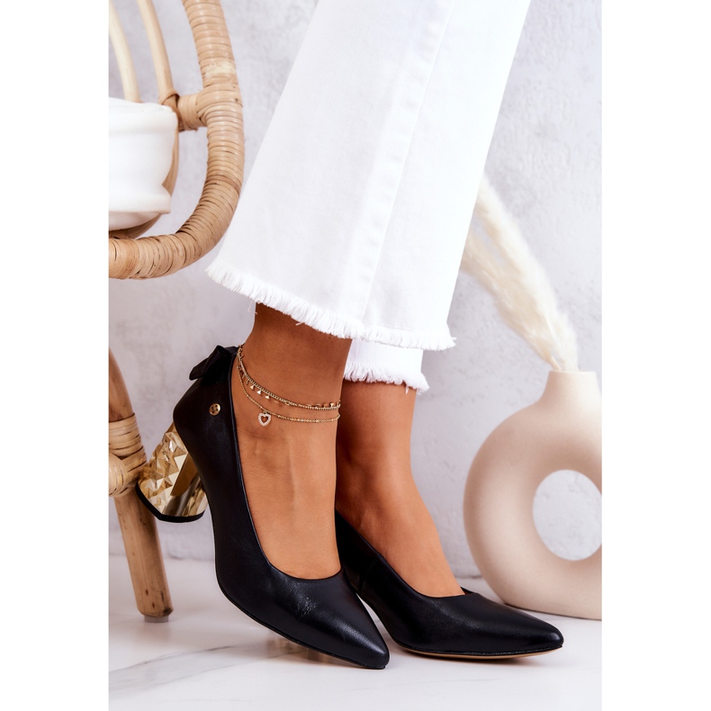 Lederpumps On A Bar Maciejka 05334-01 Schwarz 2