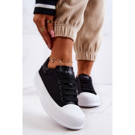 Damen Turnschuhe GOE JJ2N4073 Schwarz weiß 1