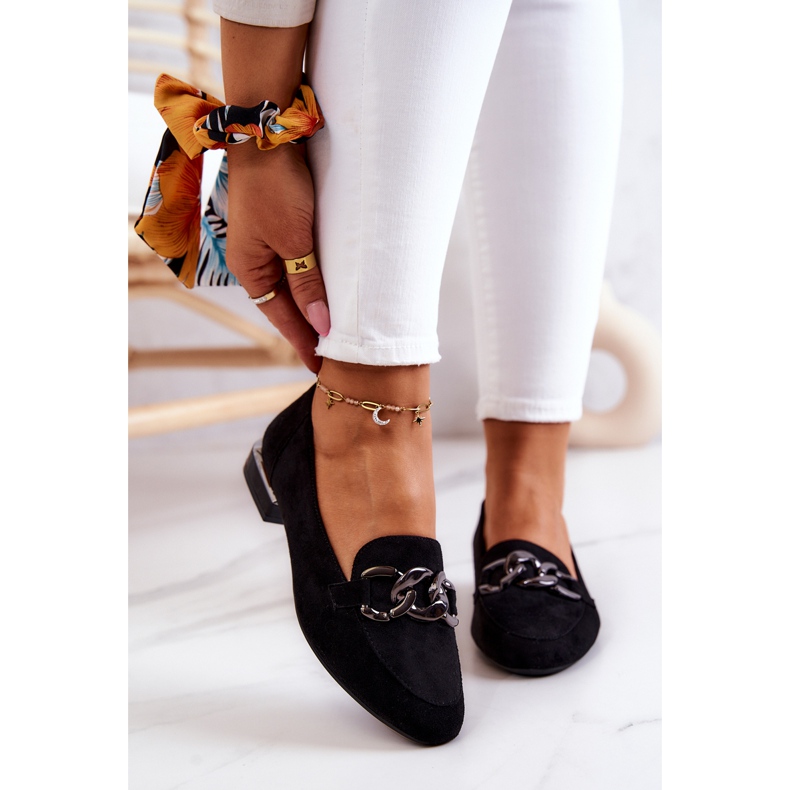 Wildleder-Loafer Sergio Leone MK739 Schwarz 2