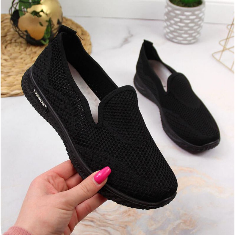 Schwarze McKeylor W JAN83 Socken Sportschuhe 1