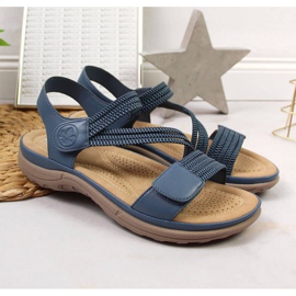 Klettsandalen Rieker W V8873-14 blau 2