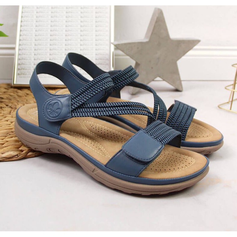 Klettsandalen Rieker W V8873-14 blau 2
