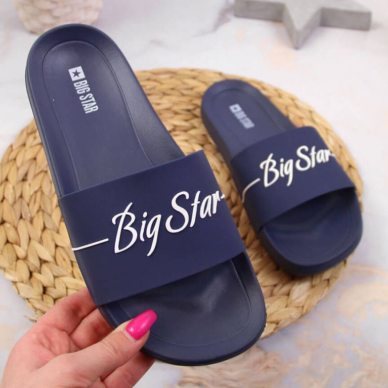 Strandhausschuhe Big Star W JJ274A299 marineblau 1