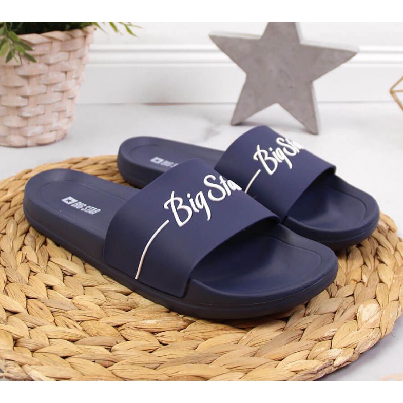 Strandhausschuhe Big Star W JJ274A299 marineblau 2
