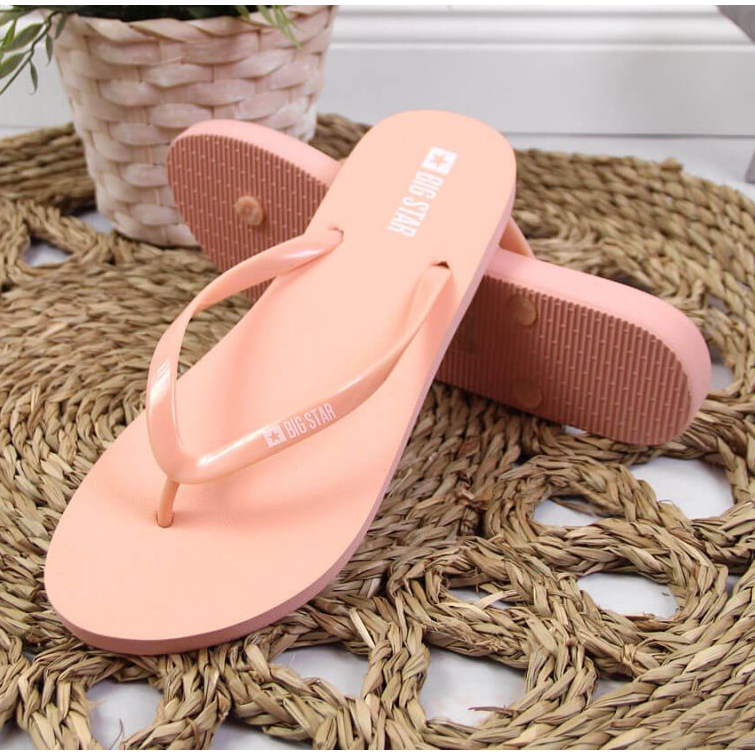 Strand-Flip-Flops Big Star W JJ274A386 nackt rosa 2