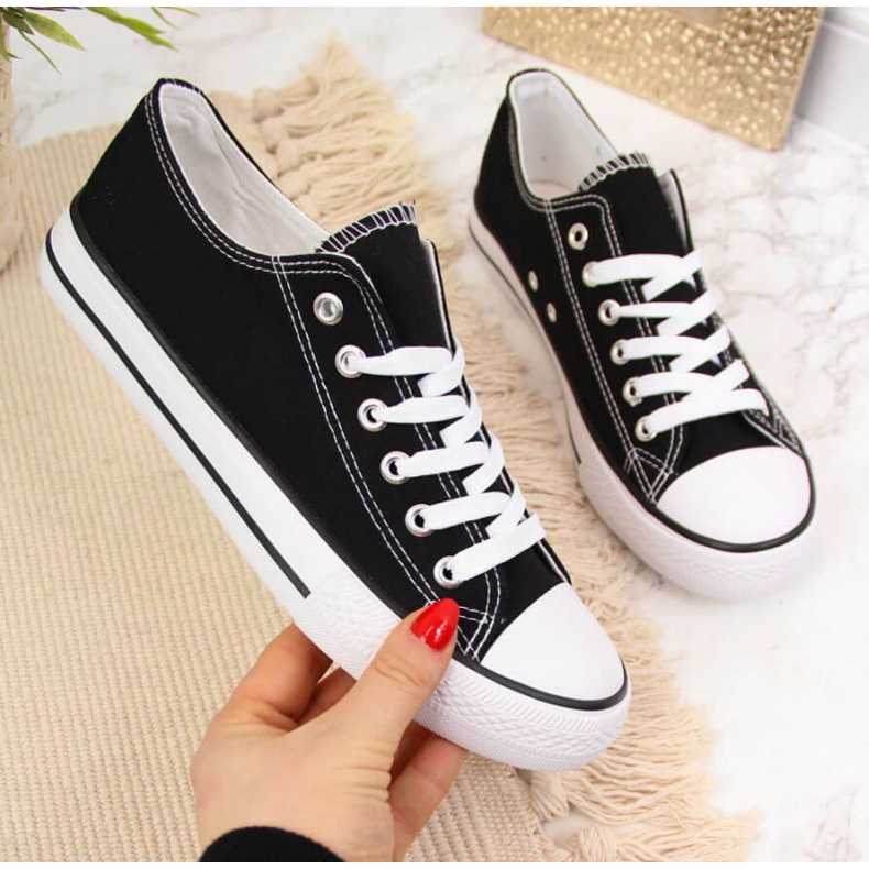 Niedrige Textilsneaker Atletico W ATC266A schwarz 1