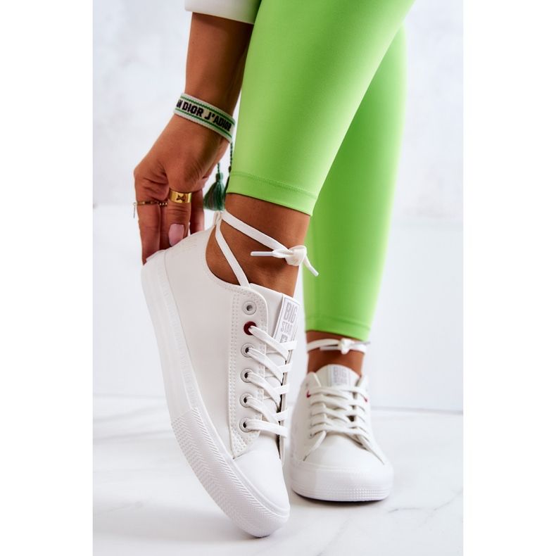 Niedrige Lederturnschuhe Big Star JJ274007 Weiß 1