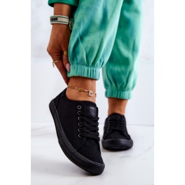 Damen Low Sneakers Big Star JJ274066 Schwarz 2