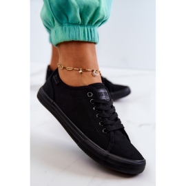 Damen Low Sneakers Big Star JJ274066 Schwarz 1