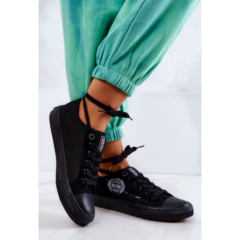 Damen Sneakers Big Star JJ274A256 Schwarze Turnschuhe 2