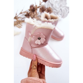 FR1 Kinder-Schneestiefel mit Blume Pink Bianca rosa 1