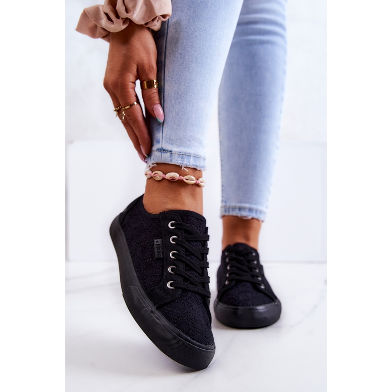 Durchbrochene Turnschuhe Big Star JJ274064 Schwarz 2