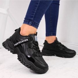 Sneakers auf dicker Sohle News W EVE258A schwarz 2