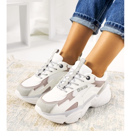 Weiße Turnschuhe Big Star HH274255 beige 1