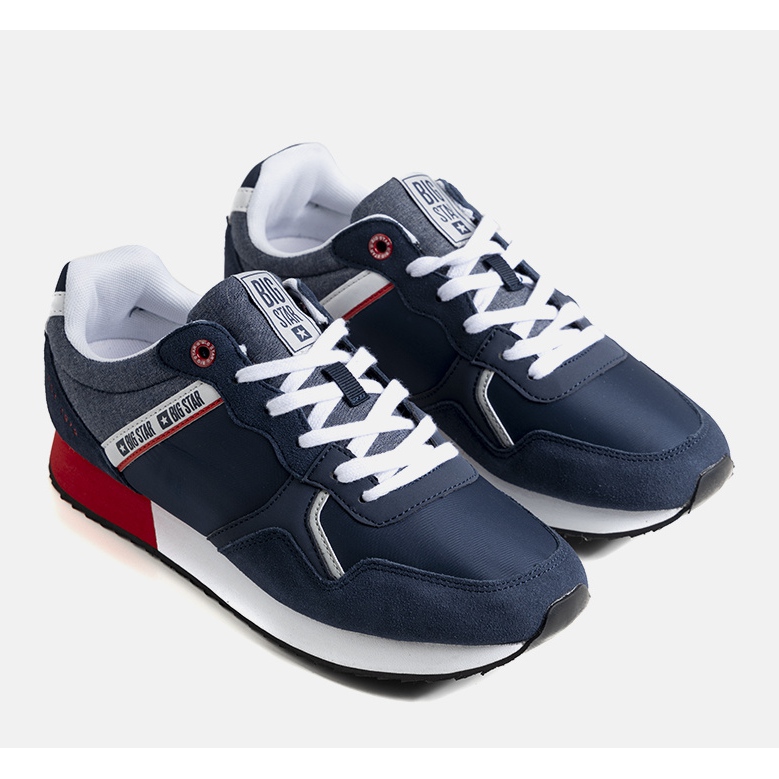 Marineblaue Herrenturnschuhe Big Star JJ174146 1