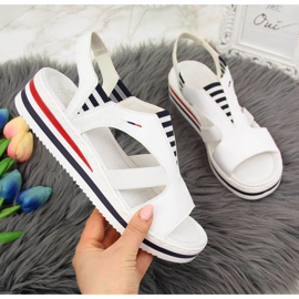 Rieker W V02Y5 Keilsandalen weiß 1