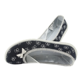 Befado Kinderballerinas mit Schleife 980Y097 schwarz 3