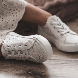 Durchbrochene Turnschuhe Big Star JJ374134 Weiß 1