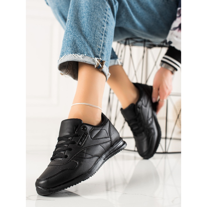 TRENDI Klassische Sportschuhe schwarz 1