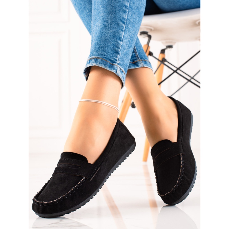 TRENDI Klassische Loafer schwarz 1