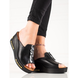 VINCEZA Keilsandalen schwarz 2