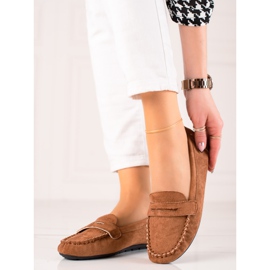 TRENDI Bequeme Wildleder-Loafer braun 2