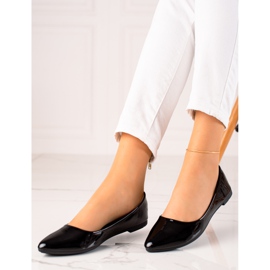 Seastar Schwarz lackierte Ballerinas 1