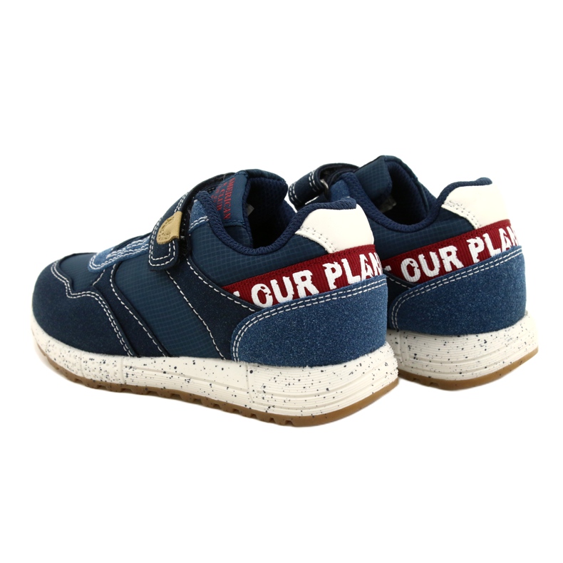 American Club Amerikanische ADI Sportschuhe Velcro ES86 / 22 Navy blau 6