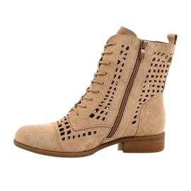 M.Daszyński Gebundene durchbrochene Arbeiter Daszyński SA142-33 beige 2