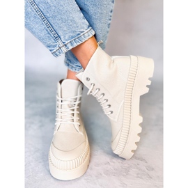 Costa Beige knöchelhohe Trekking-Sneaker 1