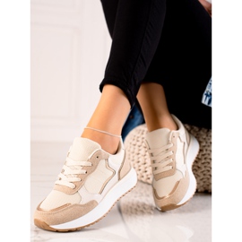 Marquiz Modischer Sport-Sneaker beige 1