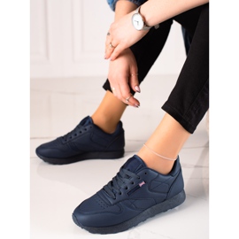 TRENDI Klassische marineblaue Sportschuhe 1