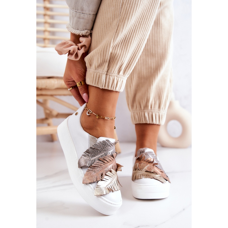 Damen Ledersneaker Slip-On Maciejka 05488-11 Weiß 1