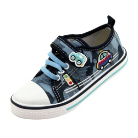 American Club Amerikanische Sneaker Kinderschuhe Ledereinsatz TEN54/22 Moro ['marineblau', 'blau'] blau 3