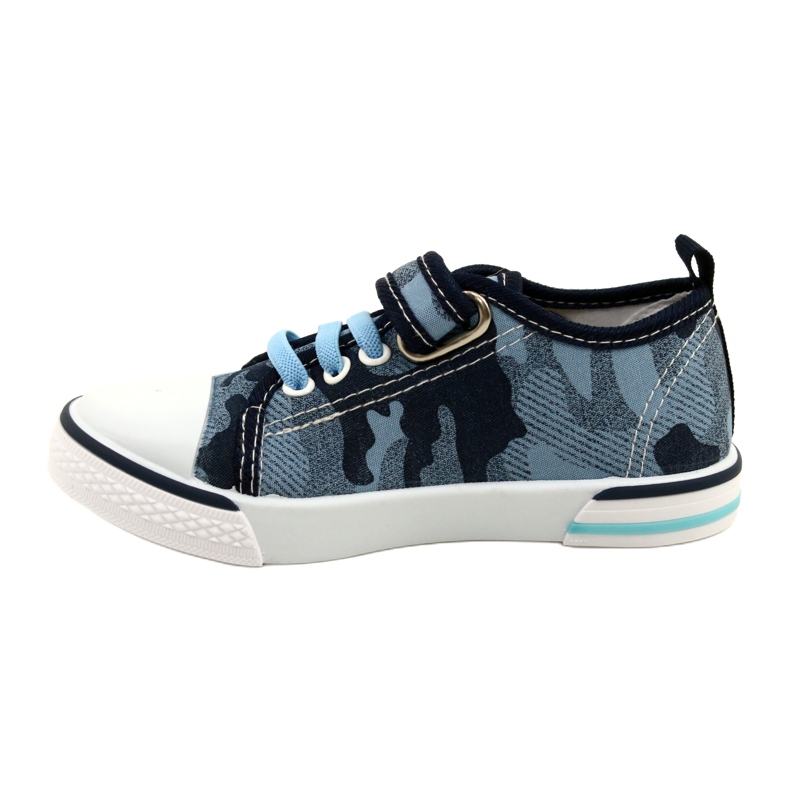 American Club Amerikanische Sneaker Kinderschuhe Ledereinsatz TEN54/22 Moro ['navy blau'] blau 1