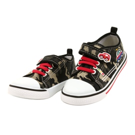 American Club Amerikanische Sneaker Kinderschuhe Ledereinsatz TEN54/22 Moro beige schwarz 2
