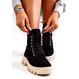 PS1 Wildlederstiefel Gebundener Schwarzer Hurrikan 1